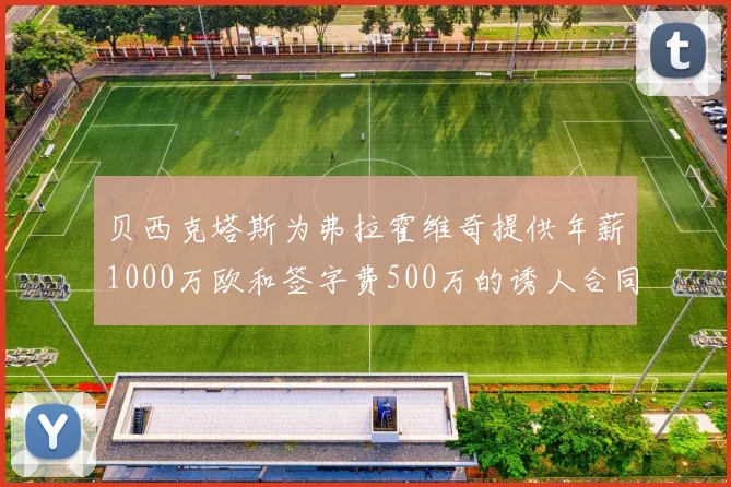 贝西克塔斯为弗拉霍维奇提供年薪1000万欧和签字费500万的诱人合同